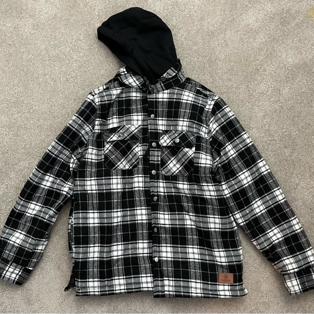 Black and White Plaid Jacket